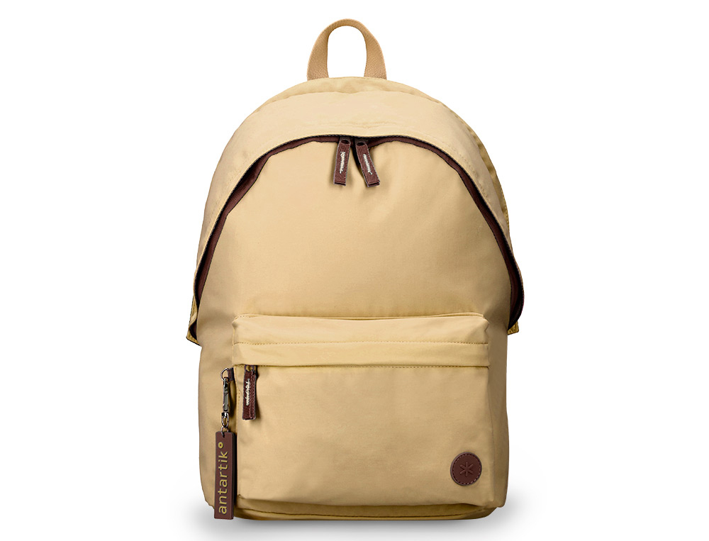 Mochila antartik basic pack con bolsillo para portatil beige 20 l 300x160x420 mm
