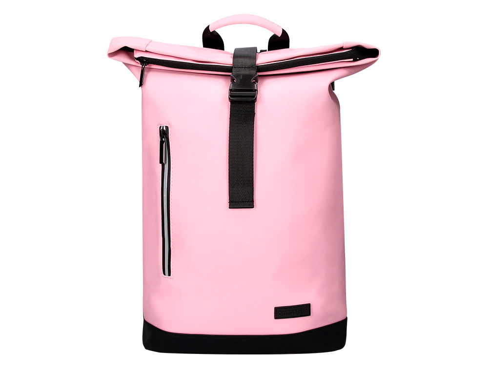 Mochila antartik roll pack waterproof enrollable gran capacidad rosa 480x130x280 mm