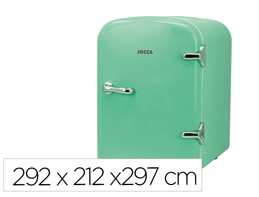 Nevera portatil jocca con asa capacidad 4l turquesa 292x212x297 mm