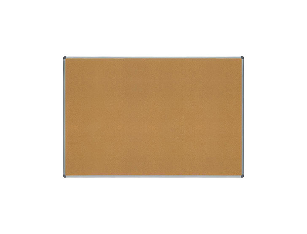 Pizarra corcho rocada marco aluminio con cantoneras 100x150 cm