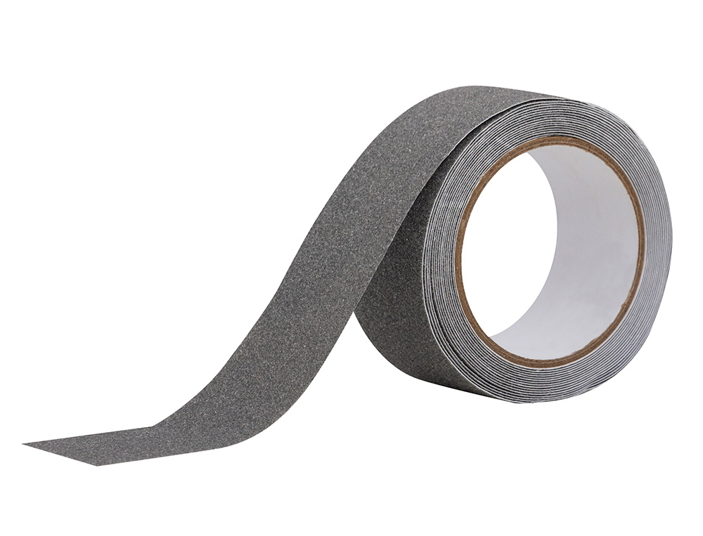 Cinta antideslizante q-connect gris 5mt x 50 mm