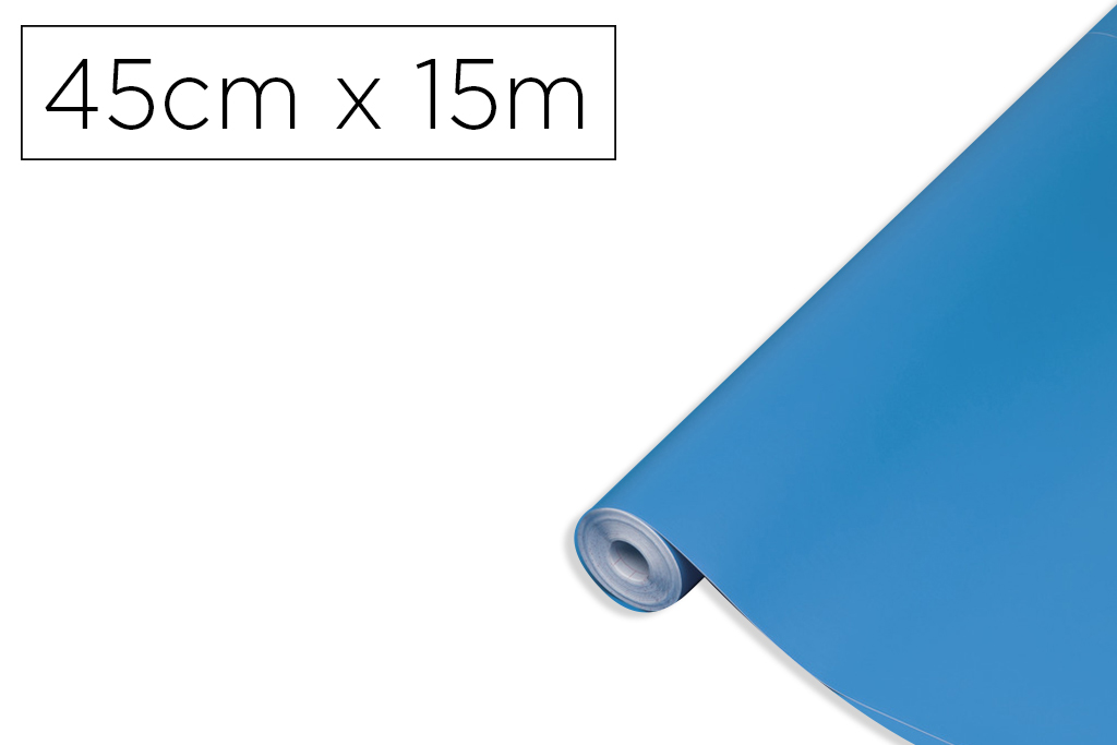 Rollo adhesivo d-c-fix azul real ancho 45 cm largo 15 mt
