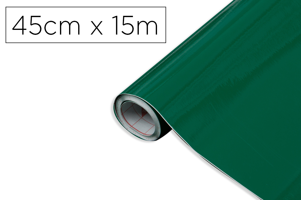 Rollo adhesivo d-c-fix verde esmeralda ancho 45 cm largo 15 mt