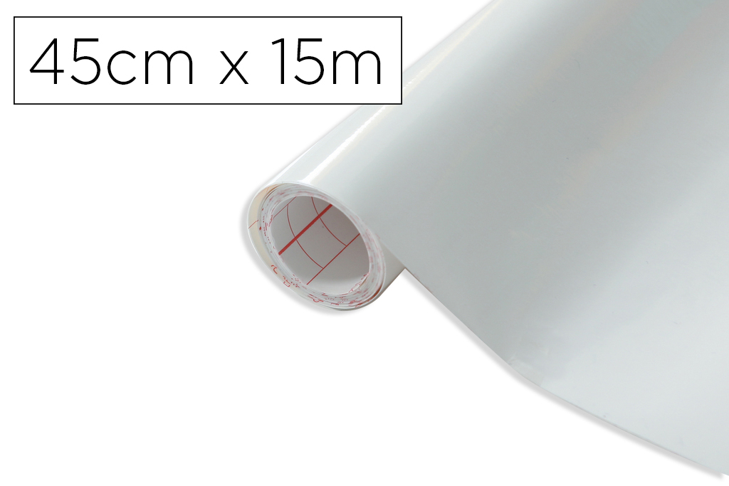 Rollo adhesivo d-c-fix blanco ancho 45 cm largo 15 mt