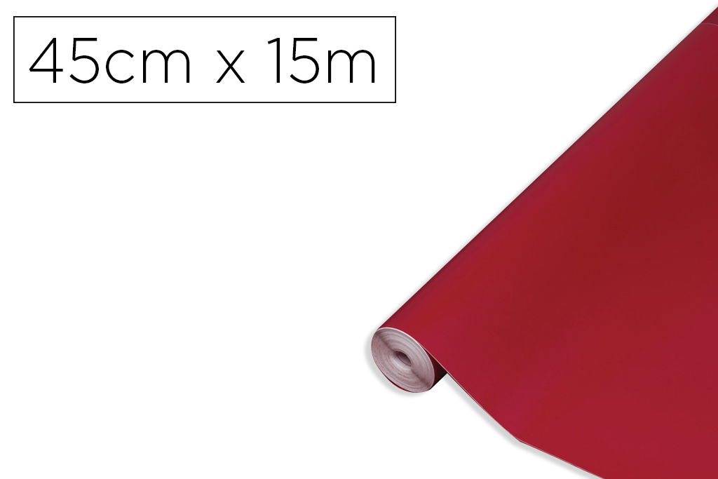 Rollo adhesivo d-c-fix burdeos mate ancho 45 cm largo 15 mt