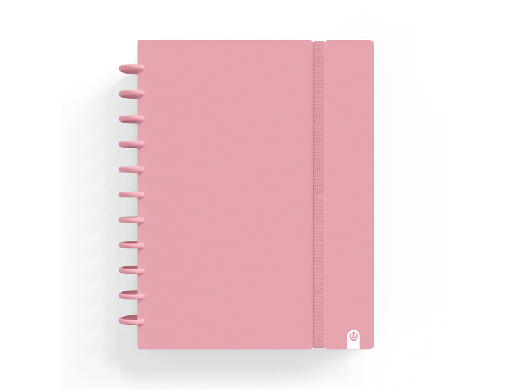 Cuaderno carchivo ingeniox foam a4 80h cuadricula rosa pastel