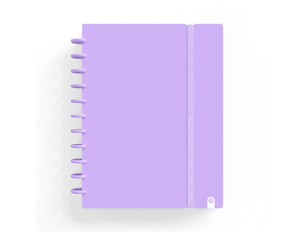 Cuaderno carchivo ingeniox foam a5 80h cuadricula malva pastel