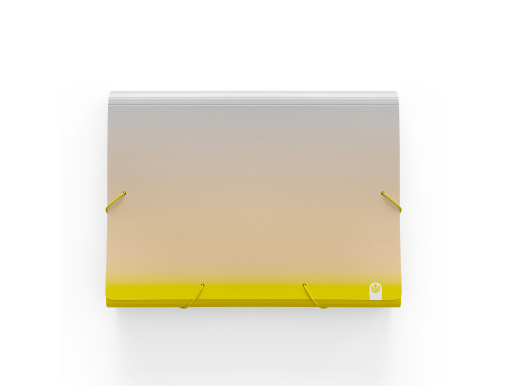 Carpeta carchivo clasificadora acordeon 13 departamentos polipropileno united expositor de 12 unidades