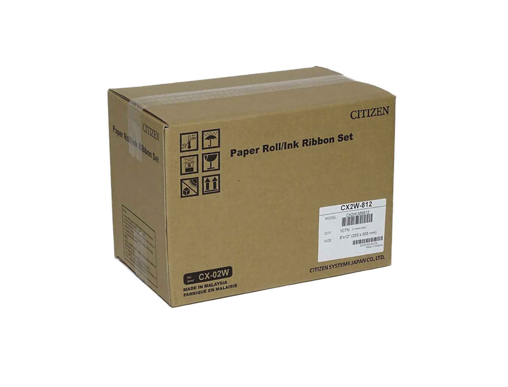 Papel sublimacion citizen 20x25 cm / 20x30 cm 220 impresiones por rollo para impresora cx-02w