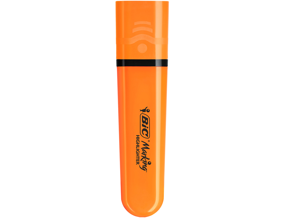 Rotulador bic flat fluorescente naranja neon caja de 12 unidades