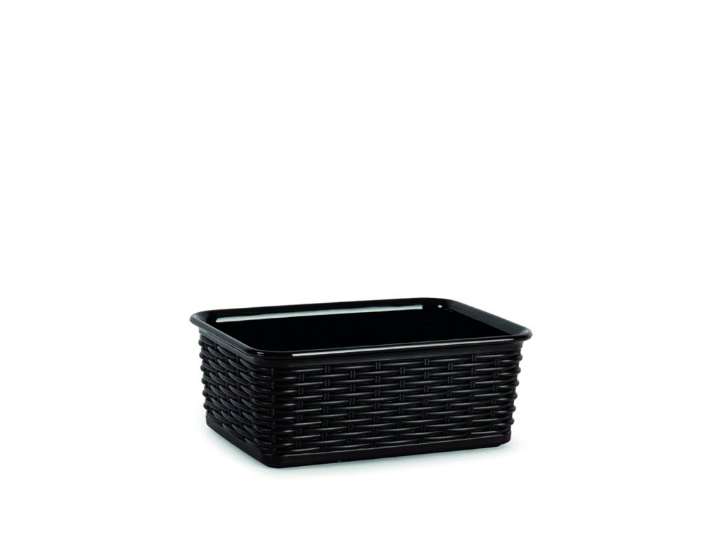 Bandeja plastico plasticforte nº 4 mimbre colores surtidos 120x165x65 mm