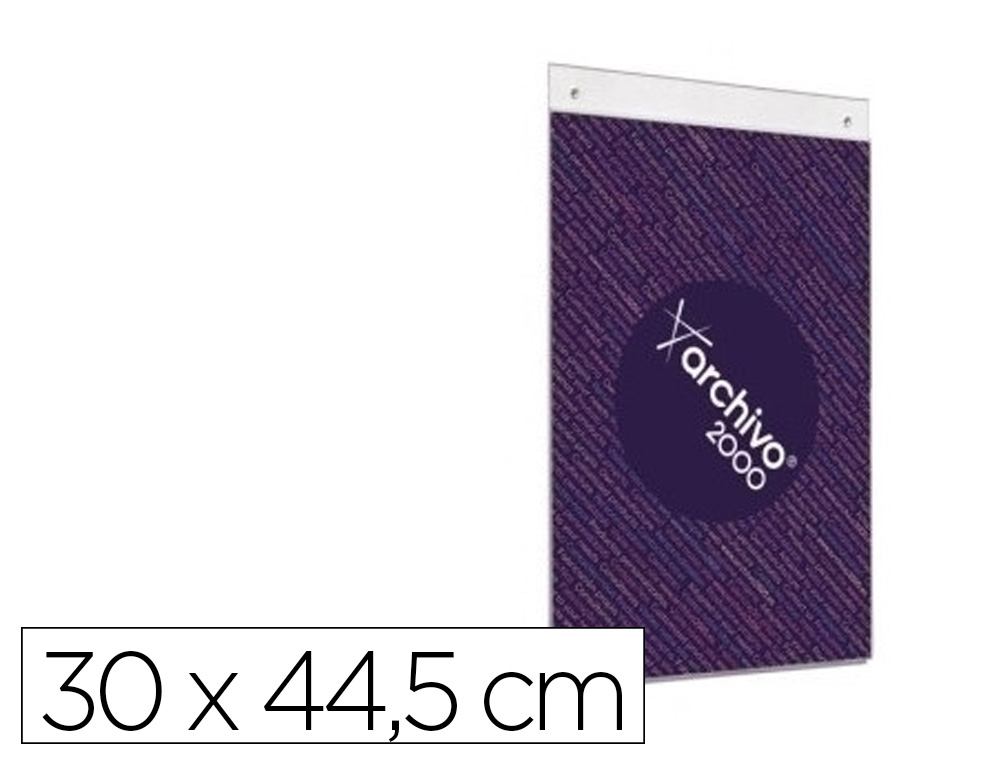 Expositor mural archivo 2000 din a3 vertical con taladros espesor 2 mm cristal transparente 300x445 mm