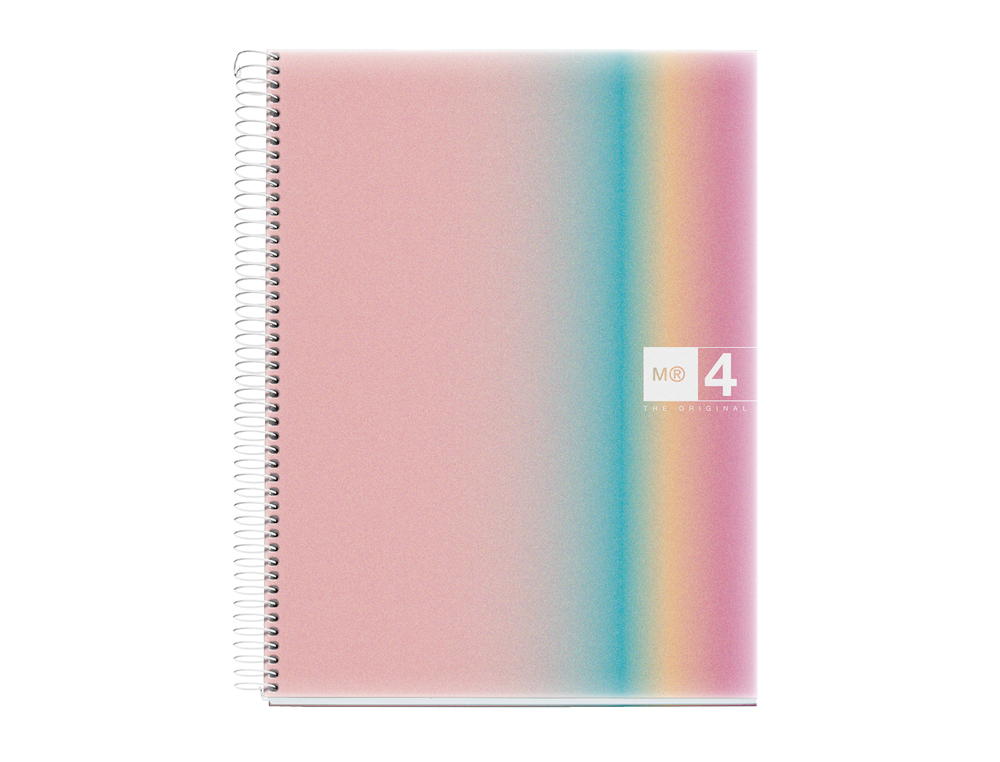 Cuaderno espiral miquelrius din a4 120 hojas 70 gr cuadro 5 mm tapa polipropileno aurora west bay