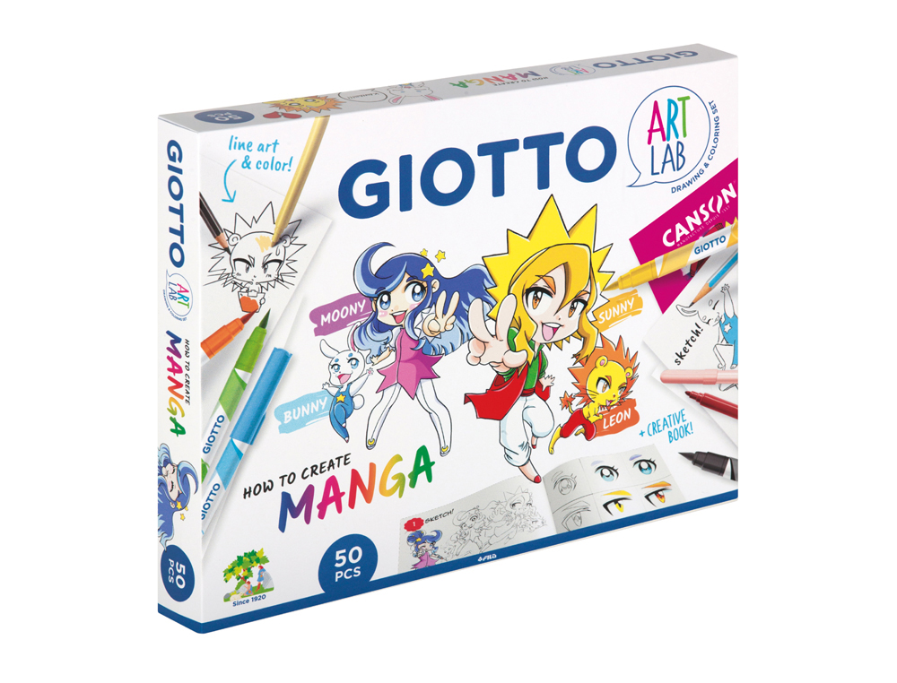 Set creativo giotto art lab manga