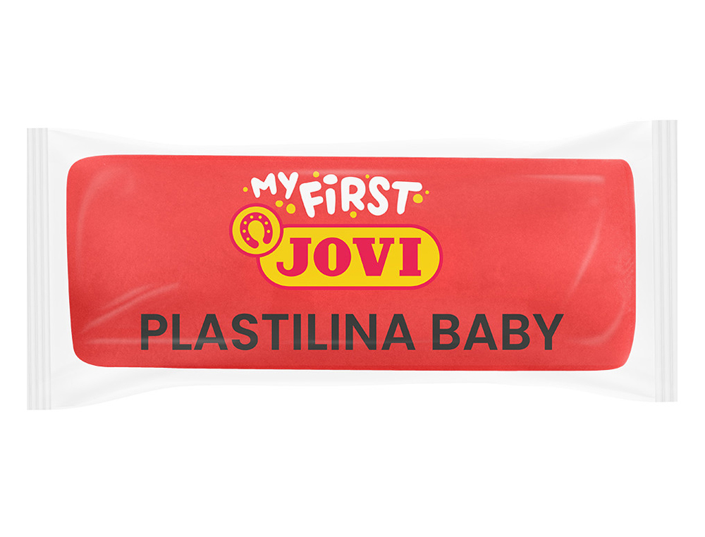 Plastilina jovi my first baby super blanda 38 g color rojo caja de 18 unidades