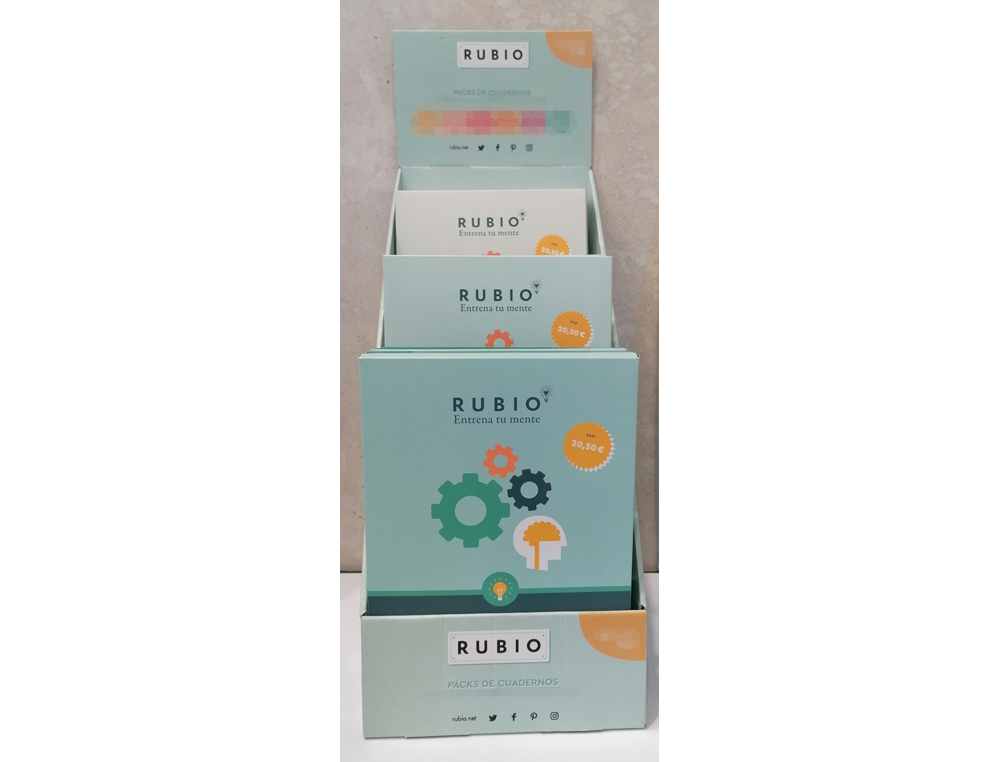 Expositor de sobremesa cuaderno rubio estimulacion congnitiva