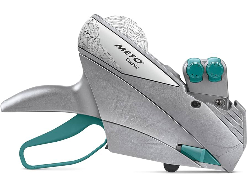 Etiquetadora meto classic l 1932 2 rodillos 19 caracteres numericos para etiquetas 32x19 mm