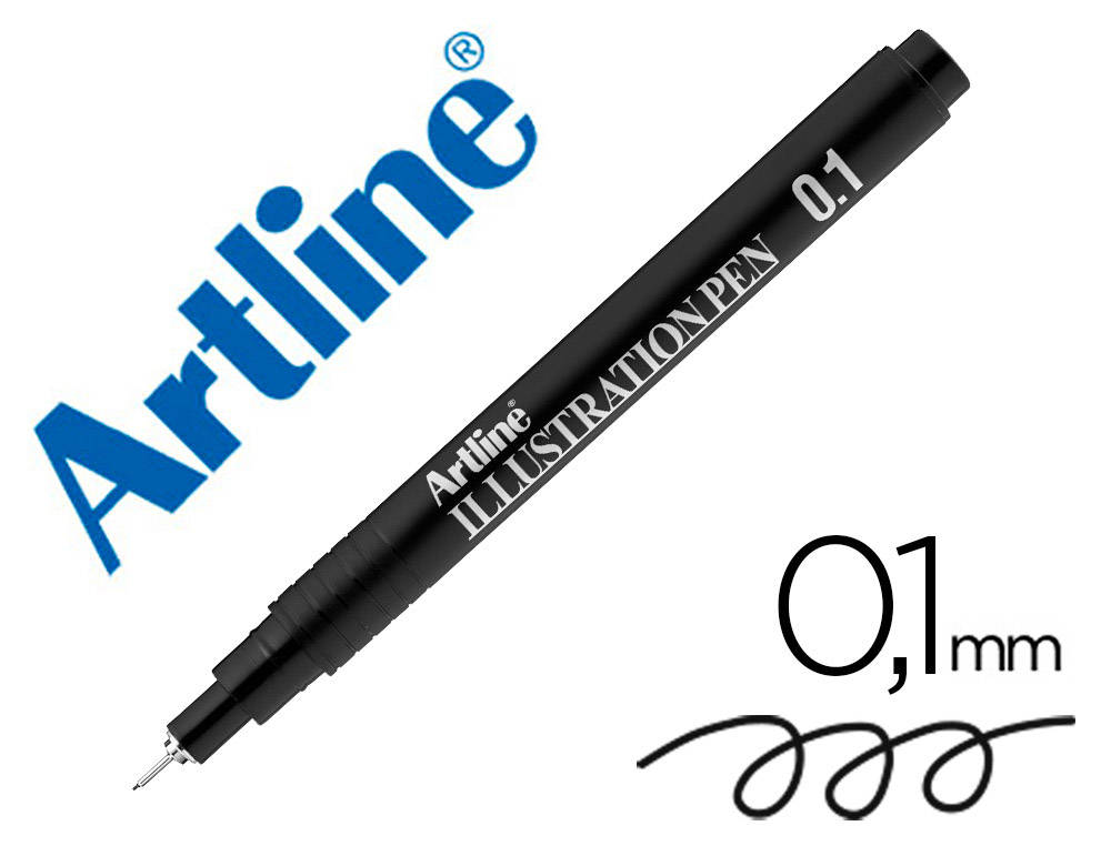 Rotulador artline calibrado micrometrico negro illustration pen ek-281iln punta poliacetal 0,1mm