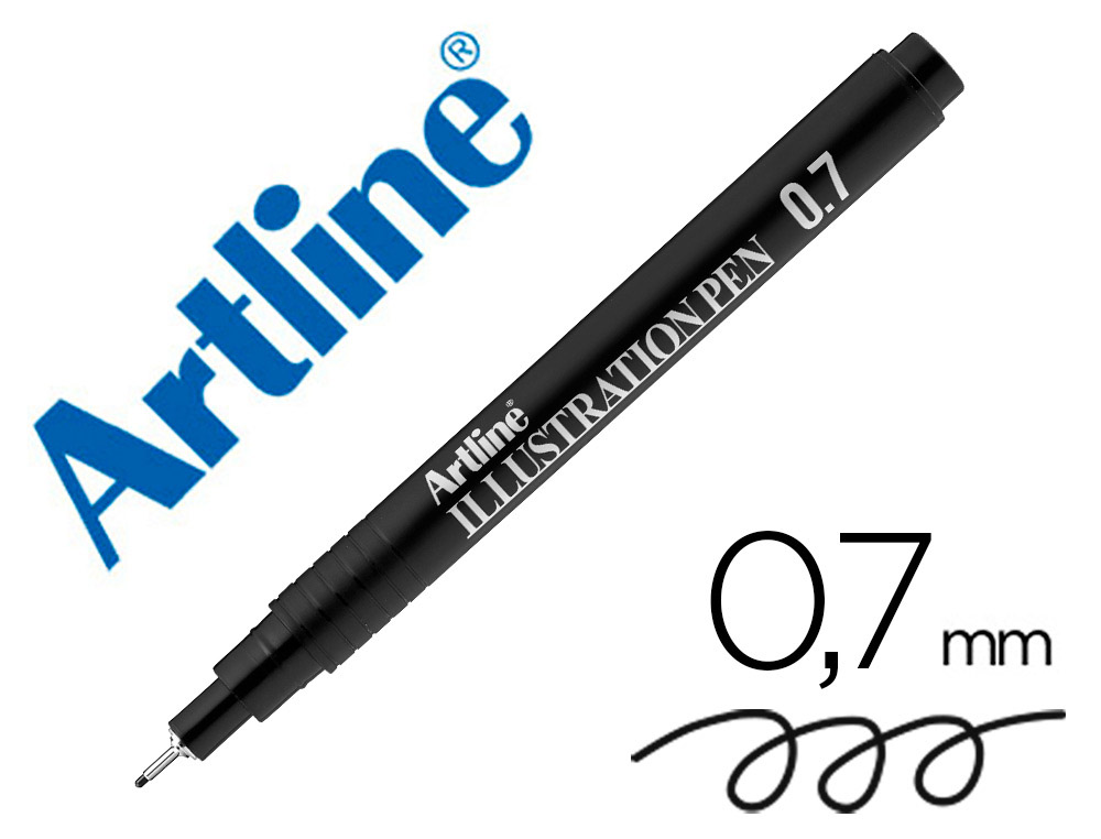 Rotulador artline calibrado micrometrico negro illustration pen ek-287iln punta poliacetal 0,7mm