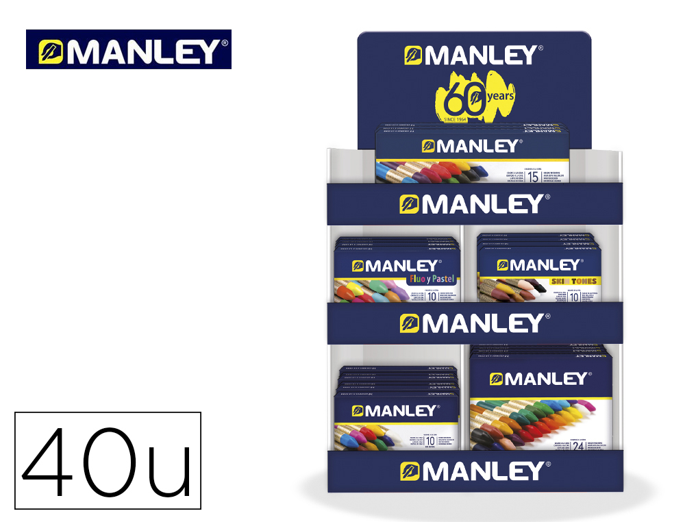 Expositor lapices de cera manley 2024 150x320x500 mm