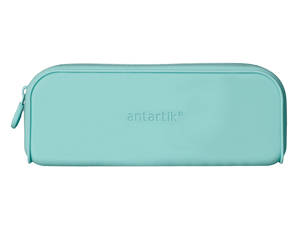 Estuche portatodo antartik prisma silicona soft rectangular 185x50x75 mm menta