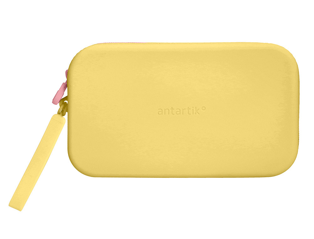 Estuche portatodo antartik tropical dive silicona soft rectangular 190x120x25 mm color amarillo