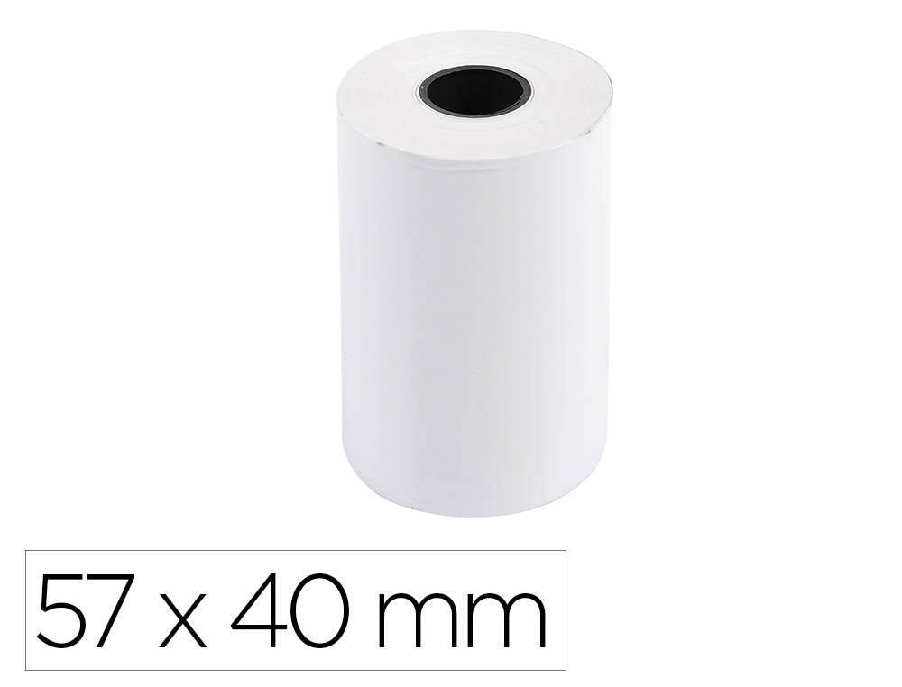 Rollo sumadora exacompta termico 57x40 mm 55 g/m2 sin bpa