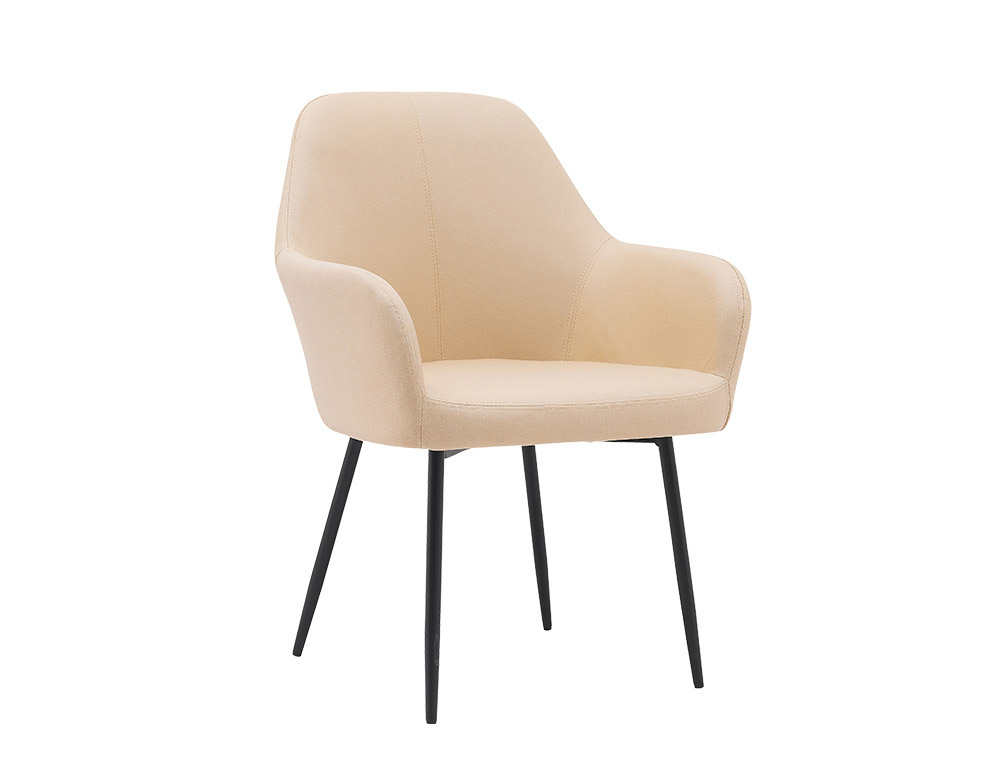 Silla q-connect confidente siemione base metalica alt max 820 anc 570 prof 580 color marron arena