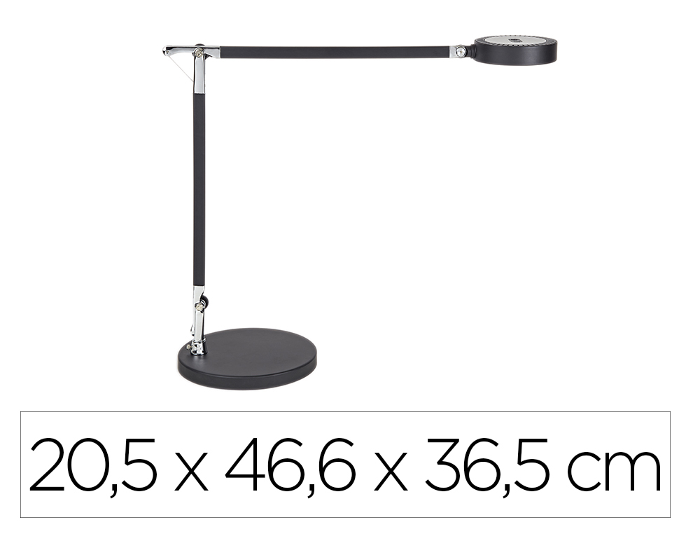 Lampara de escritorio maul led grace color vario color negro 205x466x365 mm