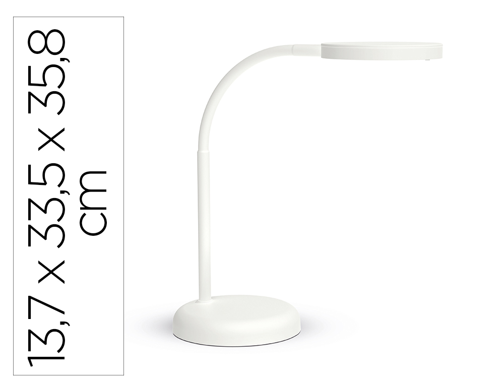 Lampara de escritorio maul led joy color blanco 137x335x358 mm
