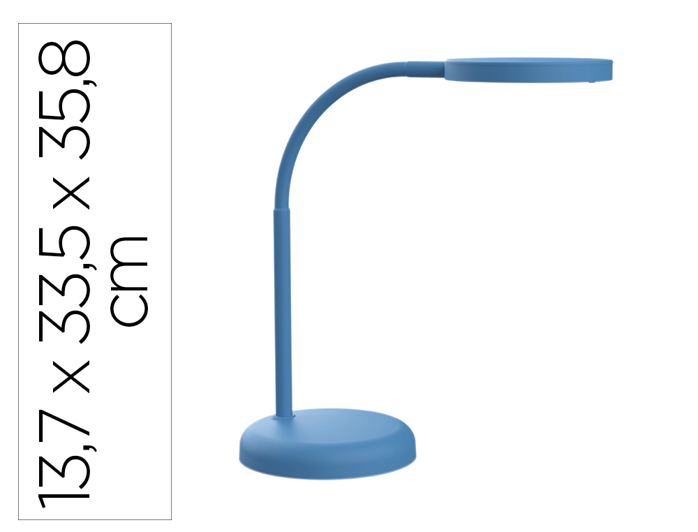 Lampara de escritorio maul led joy color azul 137x335x358 mm