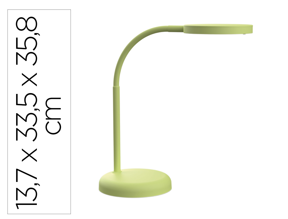 Lampara de escritorio maul led joy color verde lima 137x335x358 mm