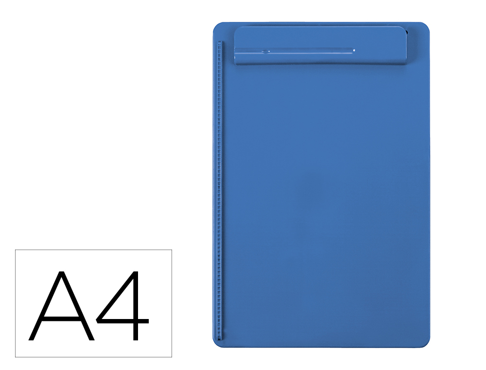 Portanotas maul go din a4 plastico reciclado con pinza color azul