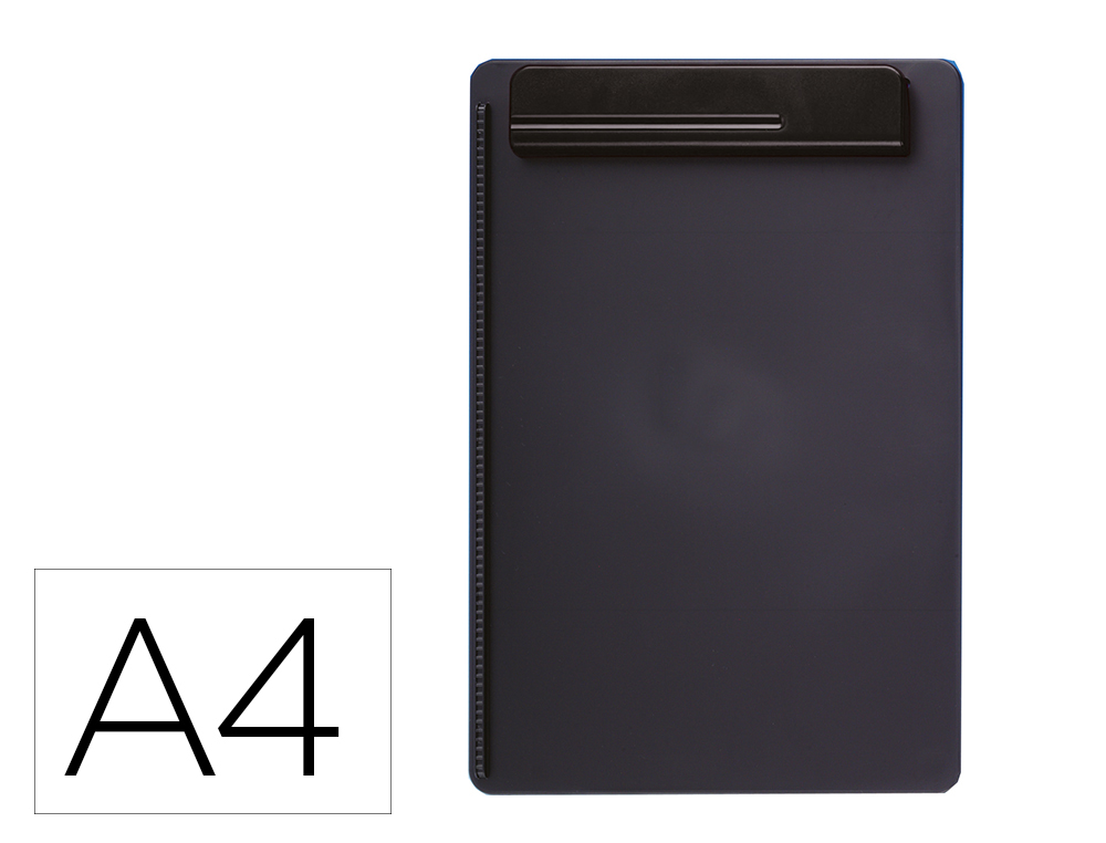 Portanotas maul go din a4 plastico reciclado con pinza color negro