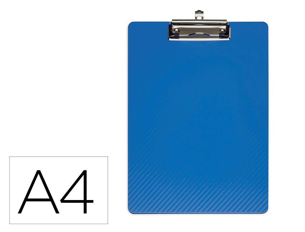 Portanotas maul flexx din a4 polipropileno con pinza color azul