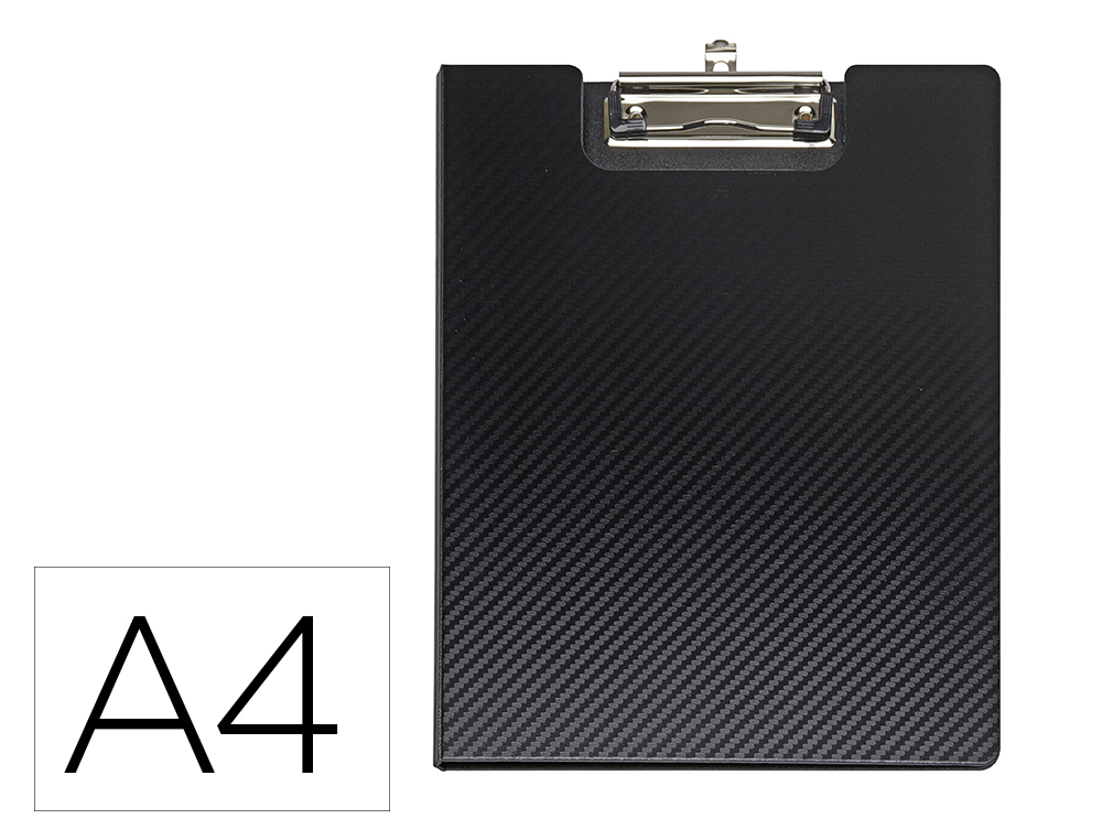 Portanotas maul flexx din a4 polipropileno con pinza color negro