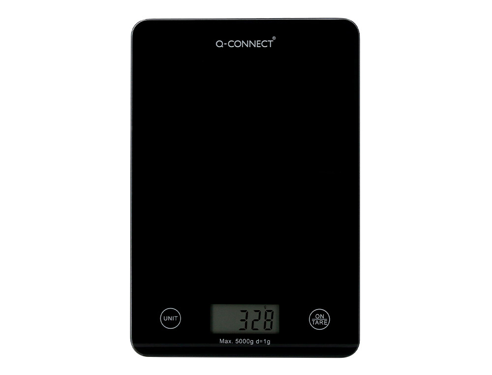 Bascula precision q-connect digital con pantalla lcd precision 1 gr capacidad de 5 gr a 5 kg 200x135x16mm
