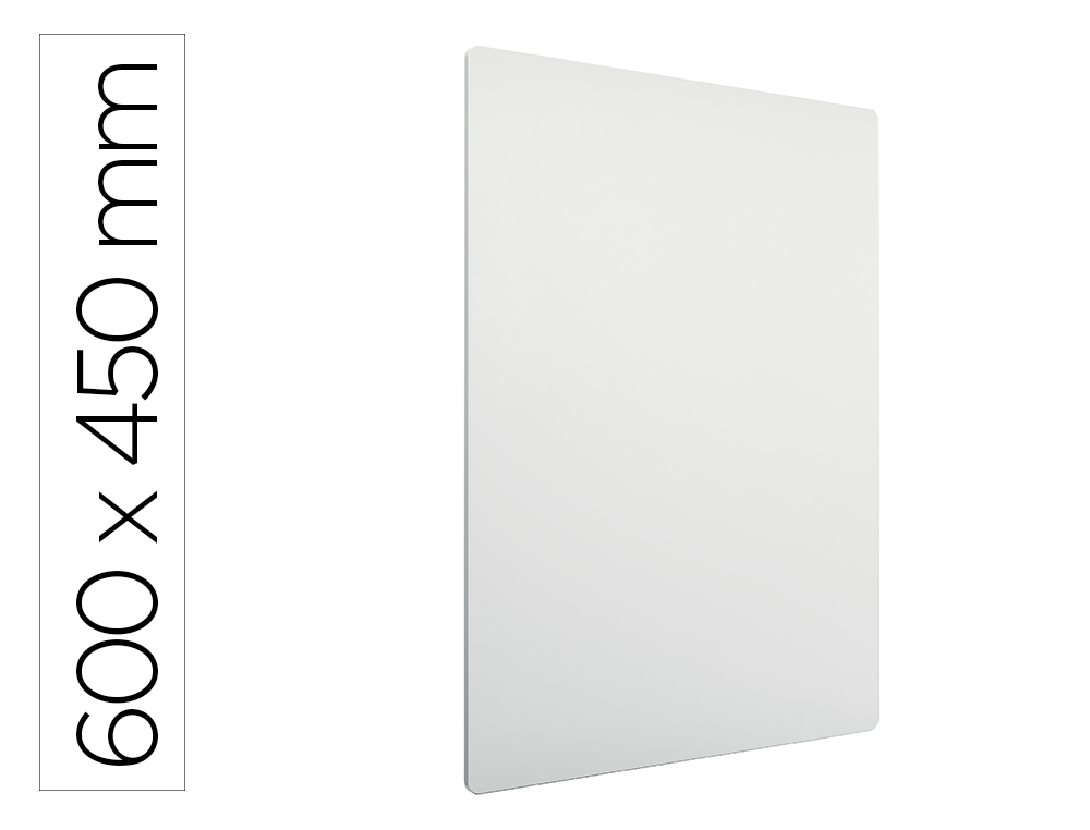 Pizarra blanca nobo modular sin marco acero magnetica 600x450 mm