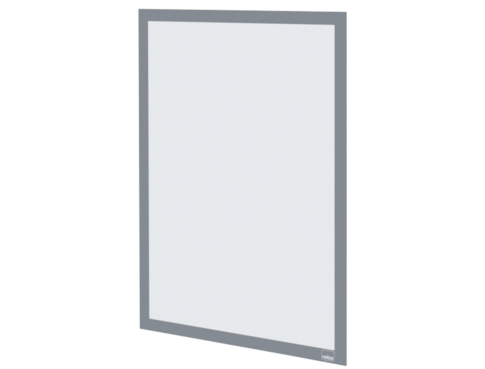 Marco porta anuncios nobo din a3 marco magnetico autoadhesivo color plata pack de 2 unidades