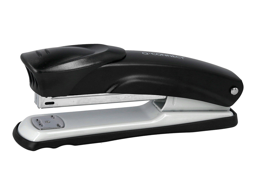 Grapadora q-connect kf14211 metalica negra capacidad 20 hojas