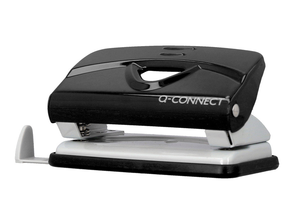 Taladrador q-connect kf14214 negro abertura 1 mm capacidad 10 hojas