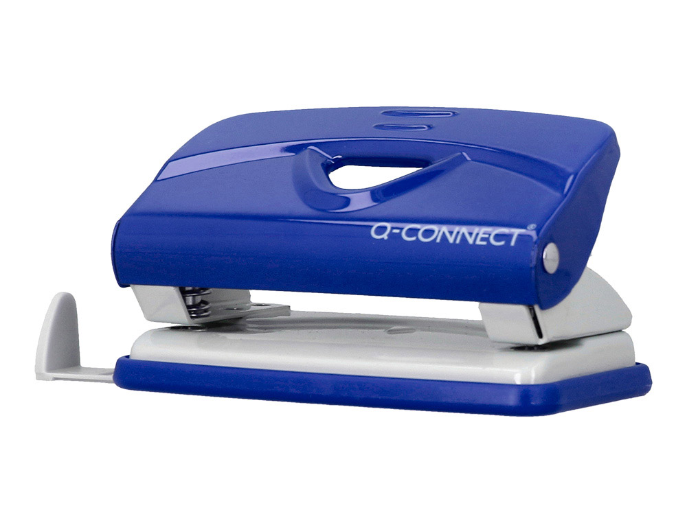 Taladrador q-connect kf14215 azul abertura 1 mm capacidad 10 hojas