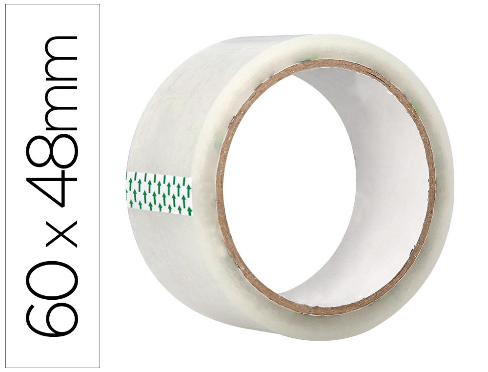 Cinta adhesiva greening polipropileno transparente 60 mt x 48 mm para embalaje
