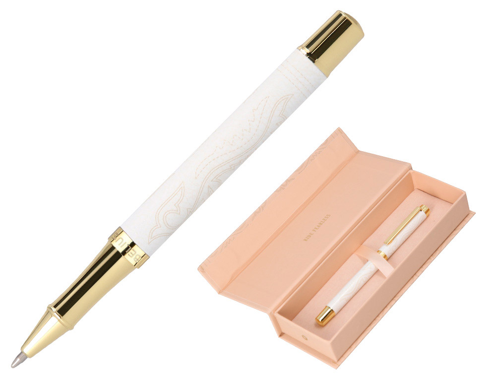 Roller belius wild west aluminio color crema dorado tinta color negro caja de diseño