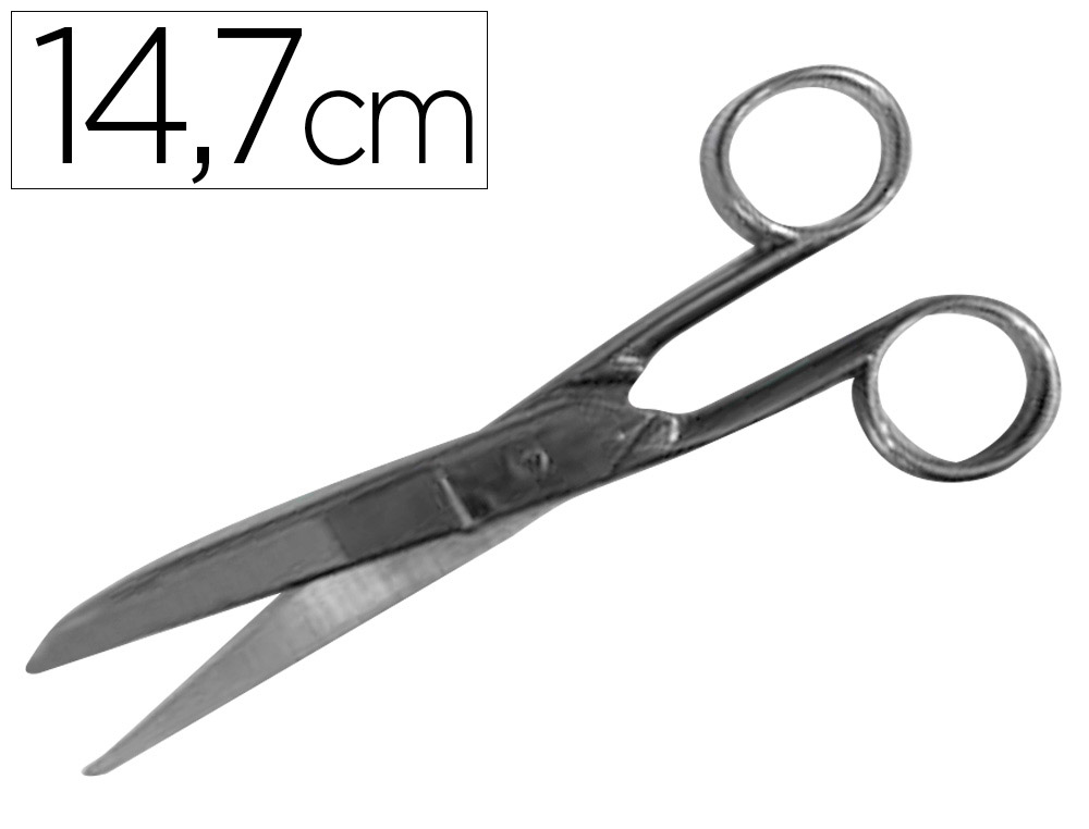 Tijera oficina acero inoxidable 5,7" 14,7 cm
