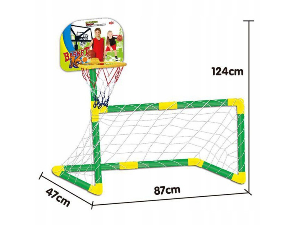 Juego de futbol y baloncesto mjd 2 en 1 +3 años