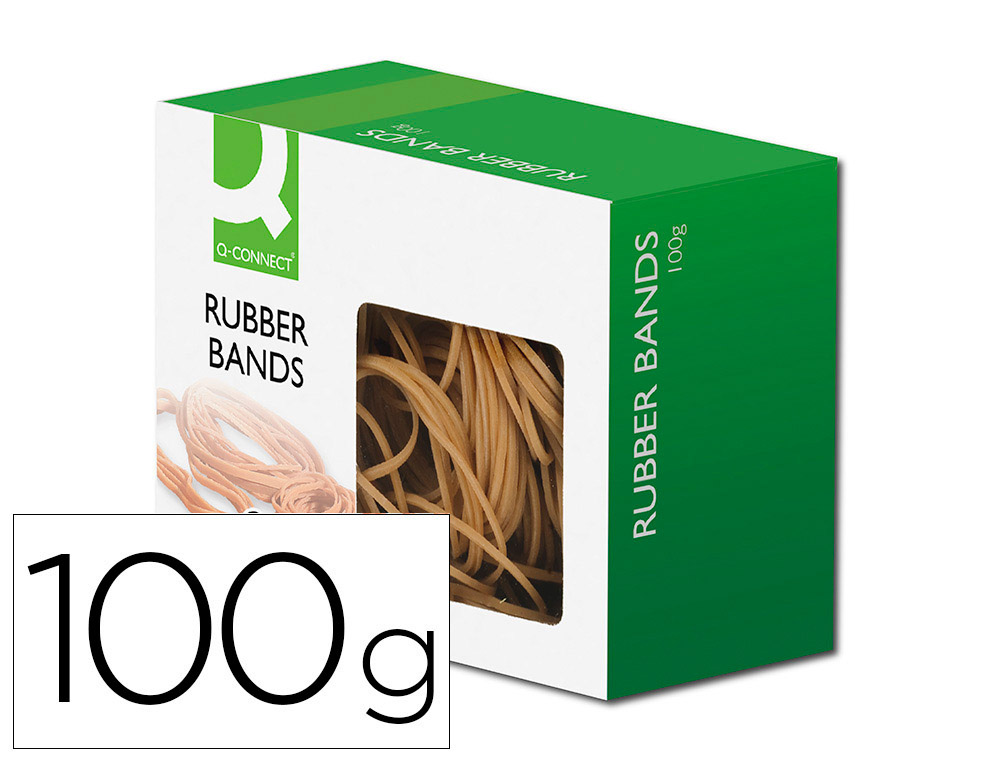Gomillas elasticas q-connect 100 gr tamaños surtidos
