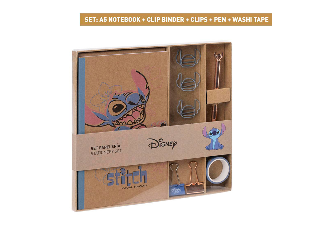 Set de papeleria stitch ukelele