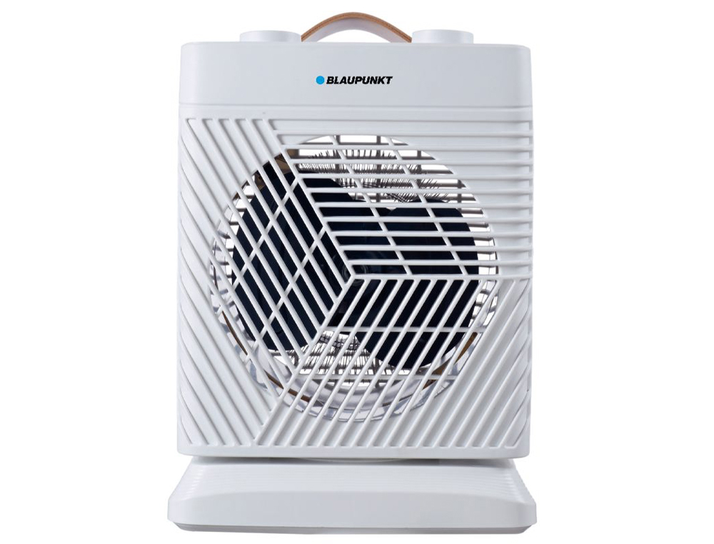 Calefactor de aire blaupunkt 2000w funcion oscilante con asa color blanco