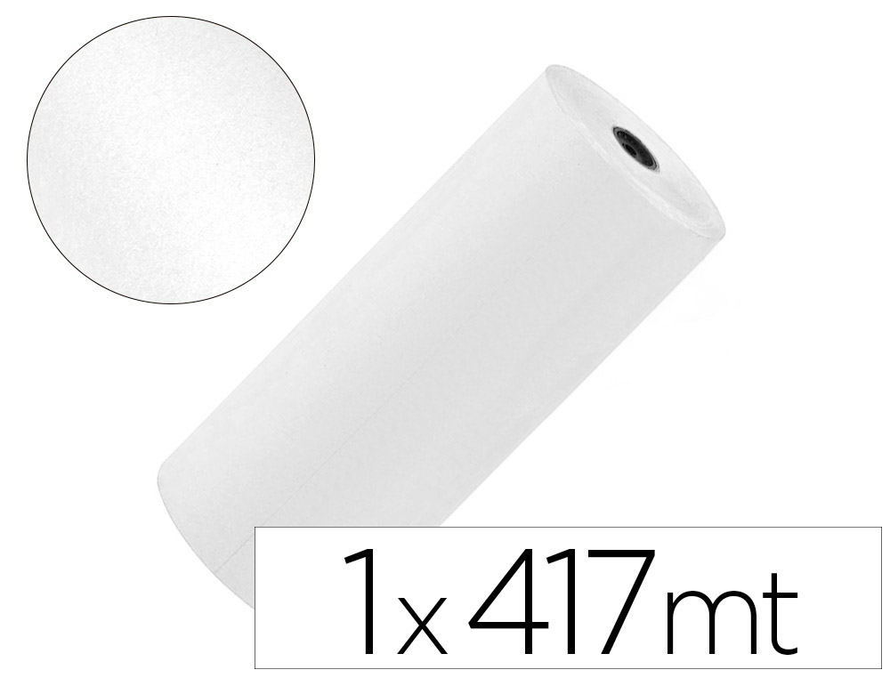 Papel kraft liderpapel blanco bobina 1 mt x 417 mt especial para embalaje peso 25 kg